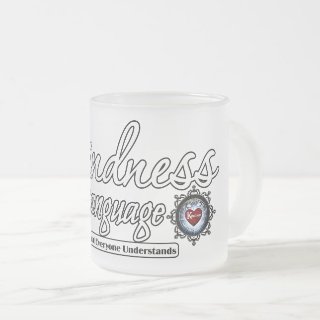 Tasse Givré La Gentillesse Est Le Langage (Devant droit)
