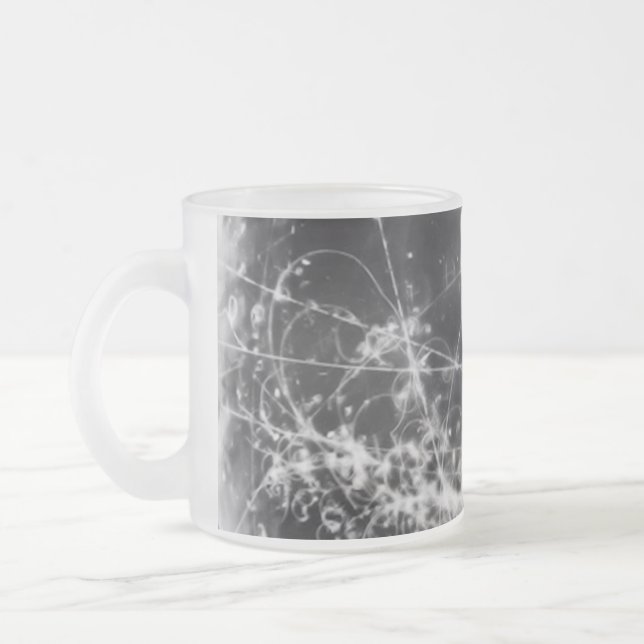 Tasse Givré La géométrie de Gallifreyan dans le noir (Gauche)