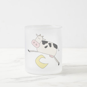 Tasse Givré La vache saute par-dessus des T-shirts et des
