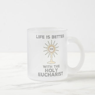 Tasse Givré La vie est meilleure avec la sainte Eucharistie