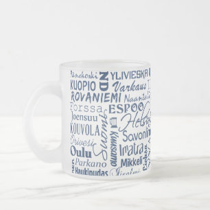 Tasse Givré La ville finlandaise mg - choisir le style