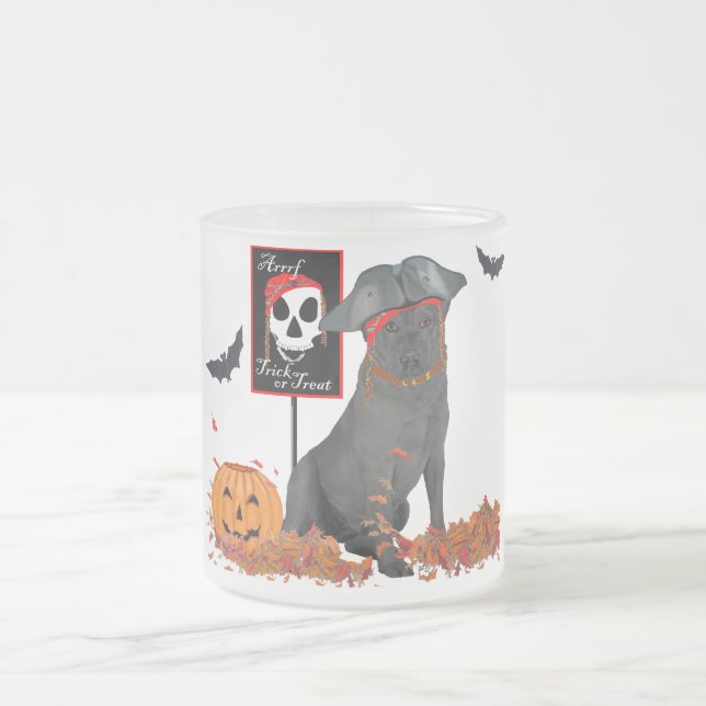 Tasse Givré Labrador Retriever noir pirate (Centre)