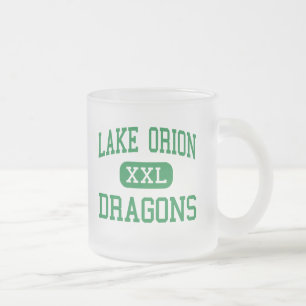 Tasse Givré Lac Orion - dragons - haut - lac Orion Michigan