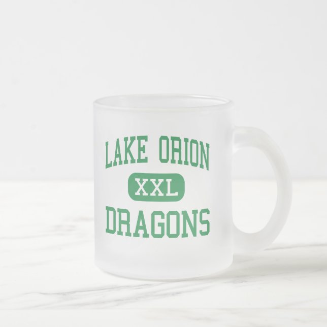 Tasse Givré Lac Orion - dragons - haut - lac Orion Michigan (Droit)