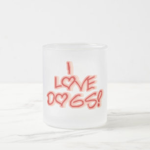 Tasse Givré L'amour des coeurs I poursuit des T-shirts et des