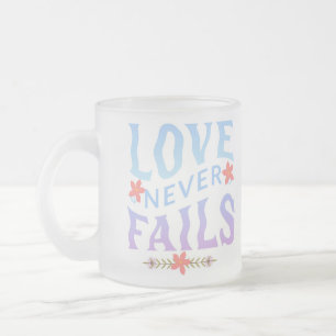 TASSE GIVRÉ L'AMOUR NE MANQUE JAMAIS
