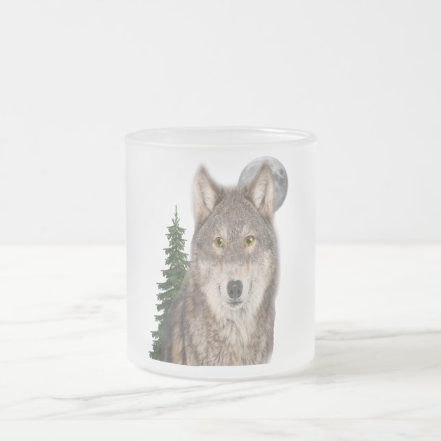 Tasse Givré L'art loup (Centre)