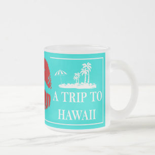 Tasse Givré Le cadeau hawaïen embrassera pour un voyage à la