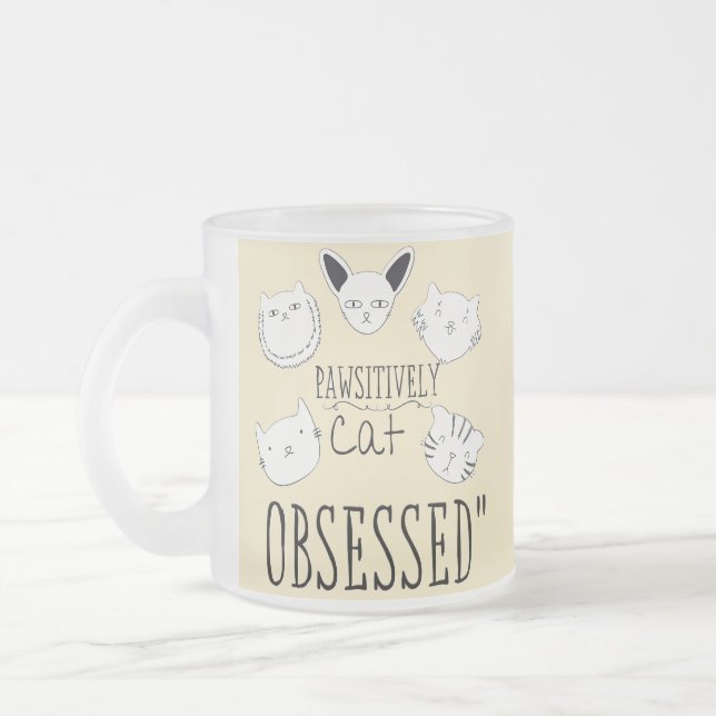 Tasse Givré Le chat "pécheresse" observé (Gauche)
