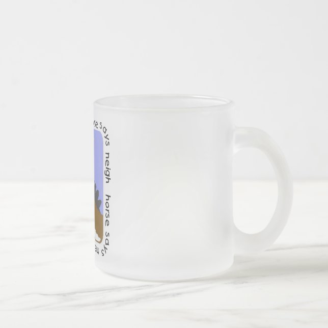Tasse Givré Le cheval indique des T-shirts et des cadeaux (Droit)