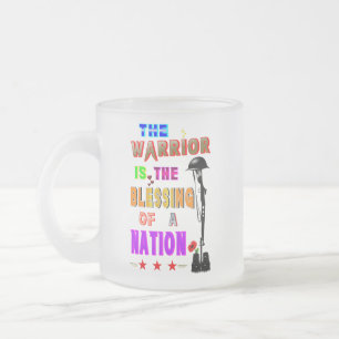 Tasse Givré Le guerrier est la bénédiction d'une nation