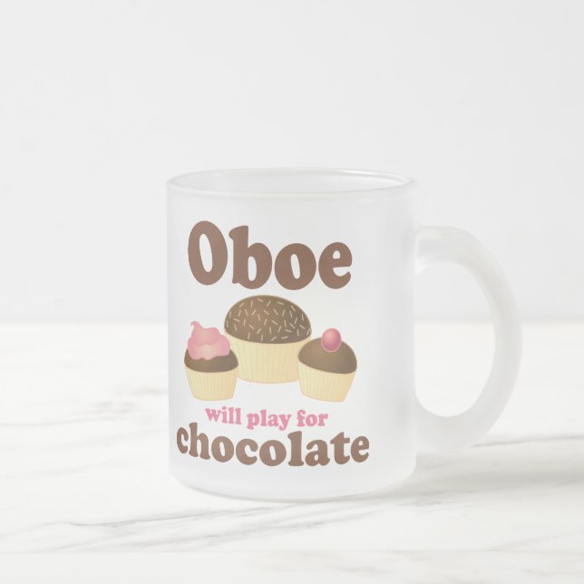 Tasse Givré Le hautbois jouera pour le chocolat (Droit)