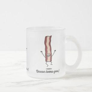 Tasse Givré Le lard vous aime ! - Le lard heureux veut vous