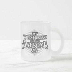 Tasse Givré Le mari de ma femme est un magnifique café en verr