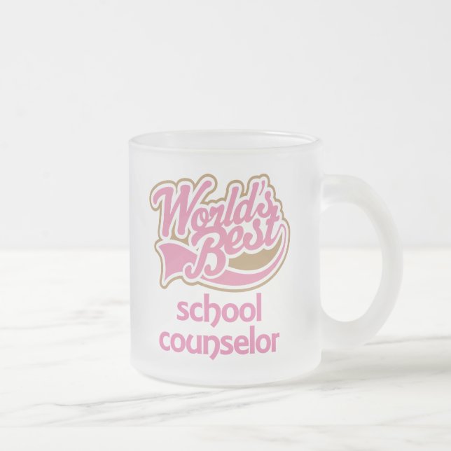 Tasse Givré Le meilleur conseiller d'école des mondes roses (Droit)