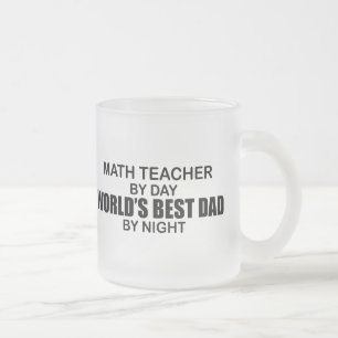 Tasse Givré Le meilleur papa du monde - professeur de maths