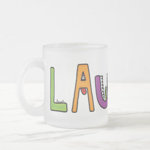 Tasse Givré Le monstre de "Lauren" marque avec des lettres la