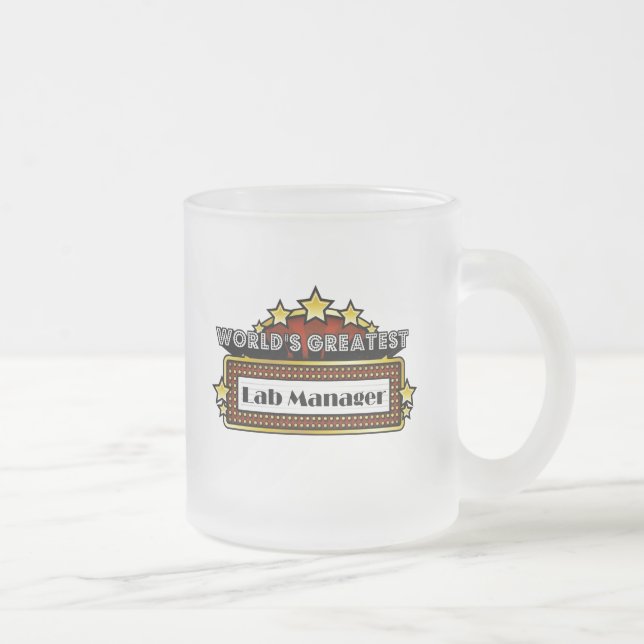 Tasse Givré Le plus grand directeur du laboratoire du monde (Droit)