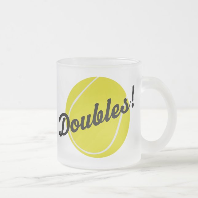 Tasse Givré Le tennis double le cadeau (Droit)