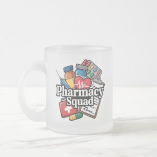 Tasse Givré 'L'équipe de pharmacie'.