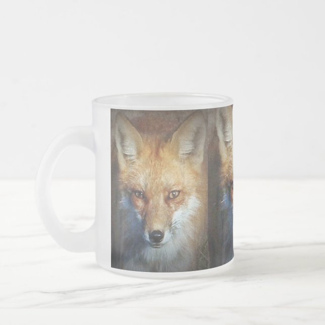 Tasse Givré Les cadeaux et salutations de Fox rouge (Gauche)