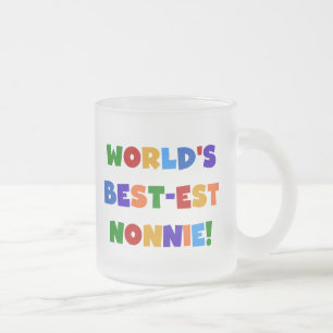 Tasse Givré Les meilleurs cadeaux de couleur vive Nonnie du mo