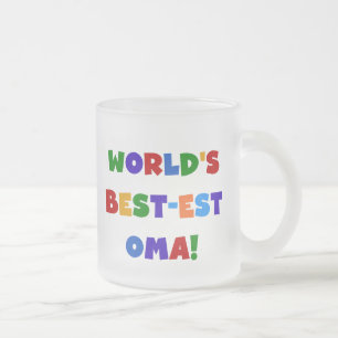 Tasse Givré Les meilleurs cadeaux Oma Bright Colors du monde