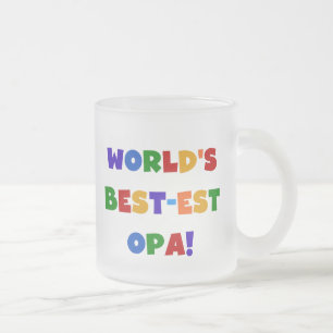 Tasse Givré Les meilleurs cadeaux Opa Bright Colors du monde