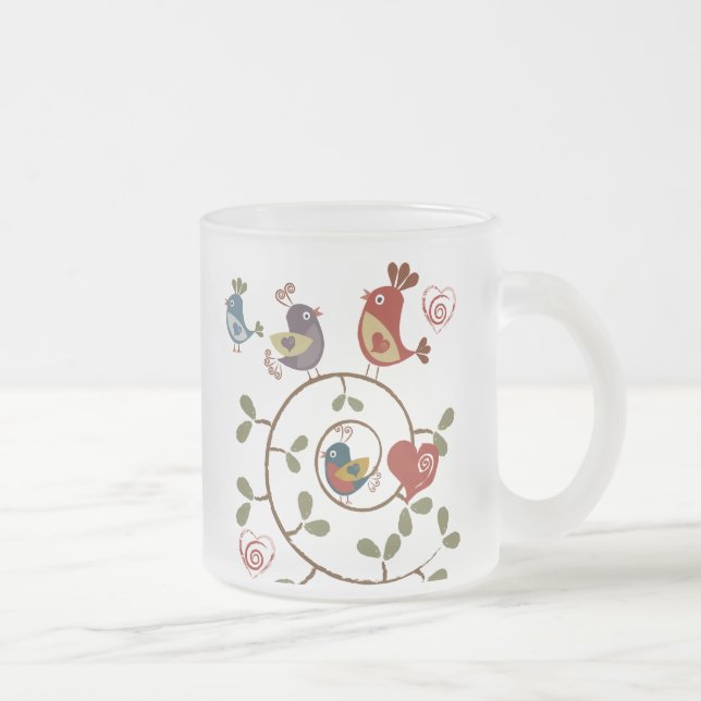 Tasse Givré Les oiseaux Folkart (Droit)