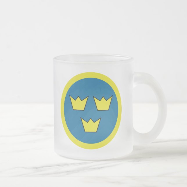Tasse Givré Les trois couronnes de la Suède (Droit)