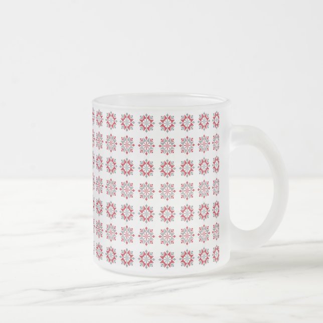 Tasse Givré Letton motif géométrique du soleil du matin VII (Droit)