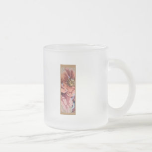 Tasse Givré LETTRE INITIALE Florale Rustique I MONogramme