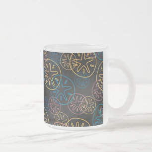 Tasse Givré Lignes de Dollar de Sable Rouge Jaune Bleu