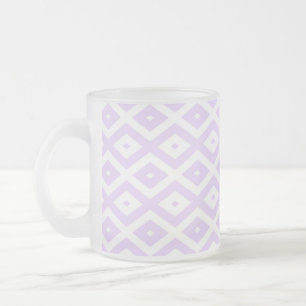 Tasse Givré Lilac motif de diamants violet et blanc