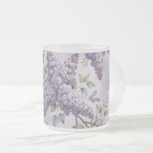Tasse Givré Lilas Fleurs de lilas Vert sauge Lavande poudrée