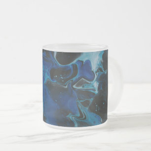 Tasse Givré Liquide psychédélique bleu foncé