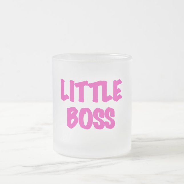 Tasse Givré Little Boss - Chemises et cadeaux roses (Centre)