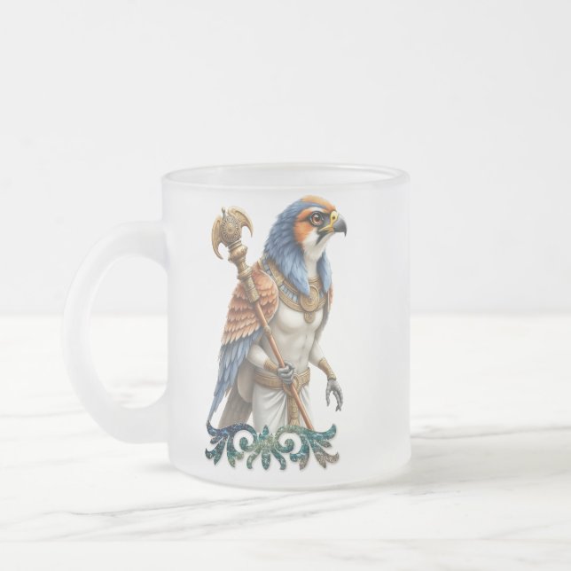 Tasse Givré L'Œil du Soleil – Le Faucon Éternel du Désert  (Gauche)
