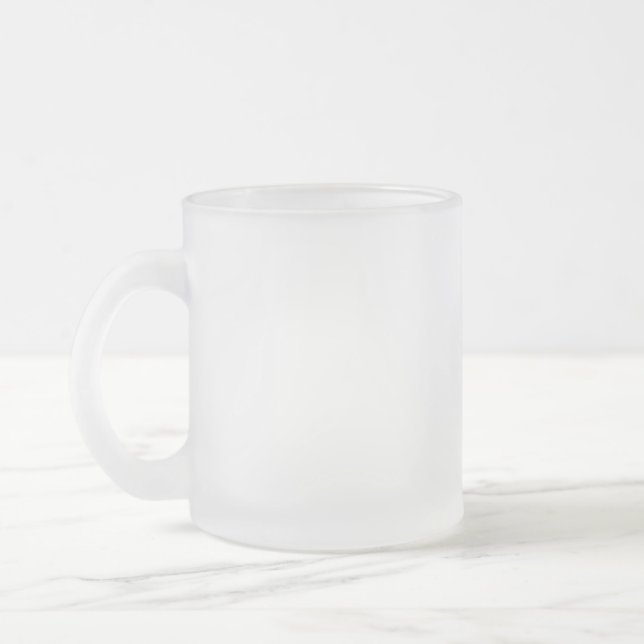 Tasse Givré Logo à deux côtés de la boîte de verre décongelée (Gauche)