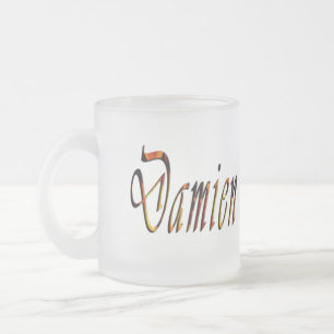 Tasse Givré Logo Damien Name,