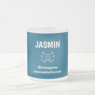 Tasse Givré Logo Entreprise Moderne Minimaliste Entreprise Mar