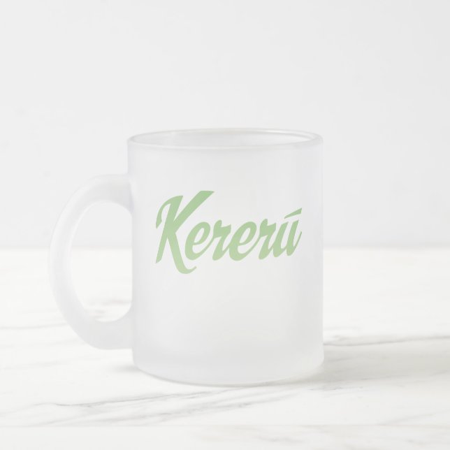 Tasse Givré Logo Kereru et oiseau (Gauche)