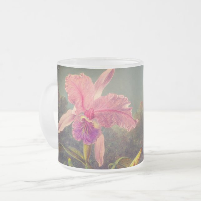 Tasse Givré L'orchidée de Cattleya et trois colibris Heade (Devant gauche)