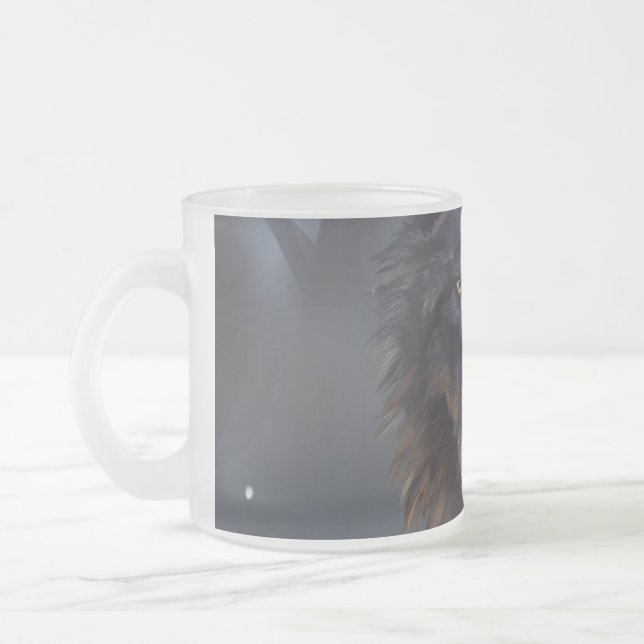 Tasse Givré Loup noir (Gauche)