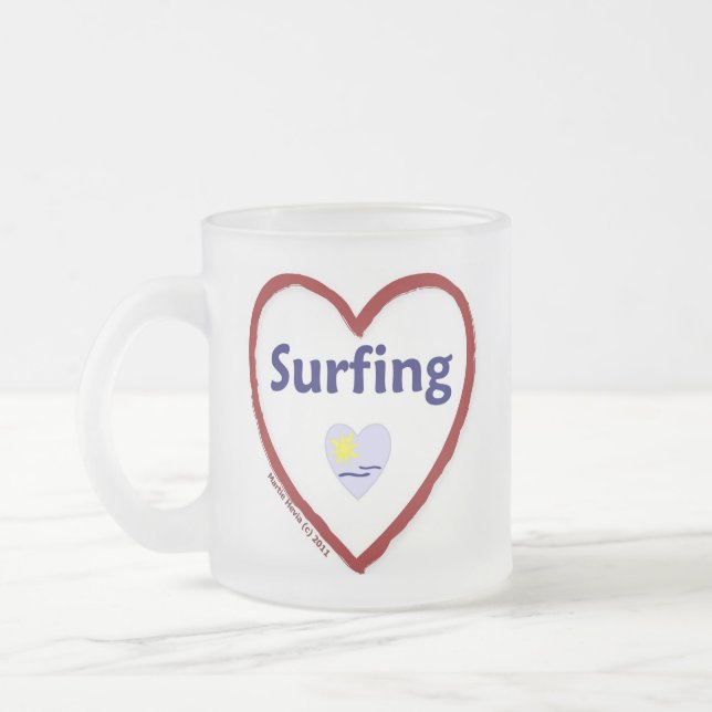 Tasse Givré Love Surfing (Gauche)