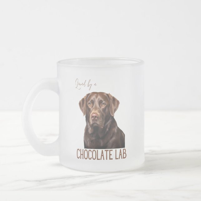 Tasse Givré Loved By A Chocolate Lab Labrador Dog Lover  (Gauche)