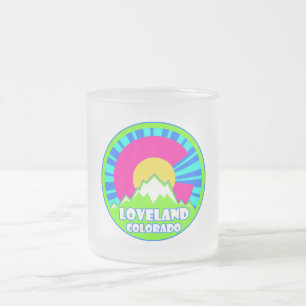 Tasse Givré Loveland Colorado neon montagnes givré muqueuse