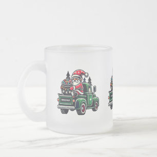 Tasse Givré Lutins de Noël sur un pick-up