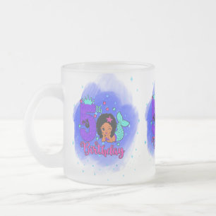 Tasse Givré Ma Sirène d'anniversaire 5 ans