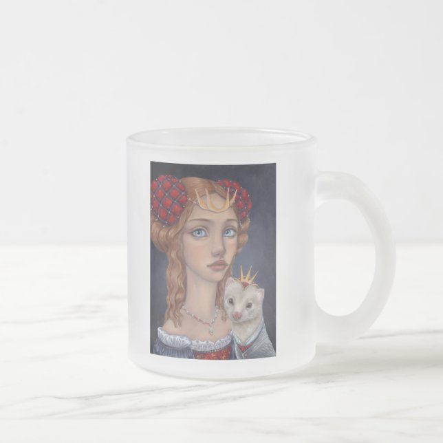 Tasse Givré Madame avec un furet (Droit)